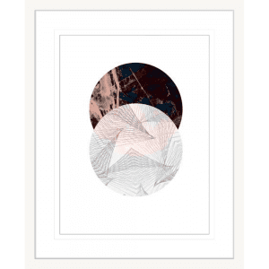 Abstract Circle | White Framed Artwork