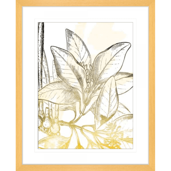 Fade Botanicals 02 | Oak Framed Artwork