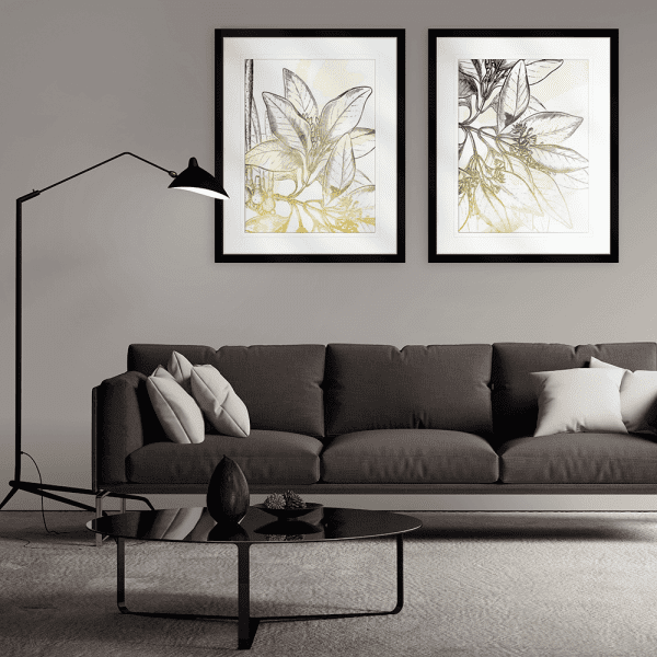 Fade Botanicals | Artwork Styled Room