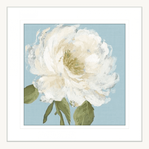 Flowers by the Sea 01 | White Framed Artwork