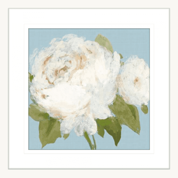 Flowers by the Sea 02 | White Framed Artwork
