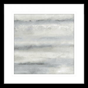 Soft Layers of Blue 02 | Black Framed Artwork