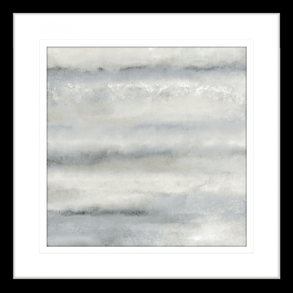 Soft Layers of Blue 02 | Black Framed Artwork