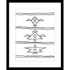 Angular Tapestry 03 | Black Framed Artwork