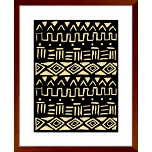 Wood Tribe 01 | Teak Framed Artwork