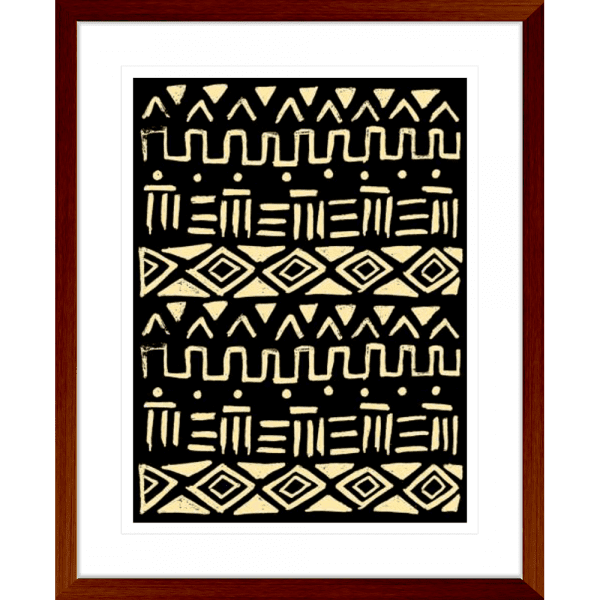 Wood Tribe 01 | Teak Framed Artwork