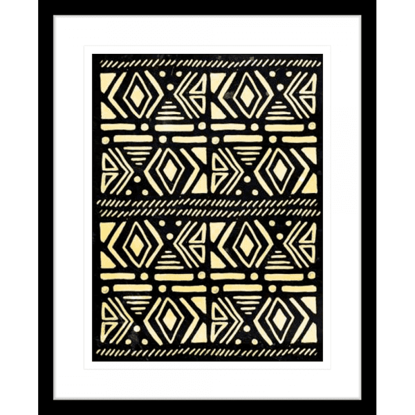 Wood Tribe 03 | Black Framed Artwork