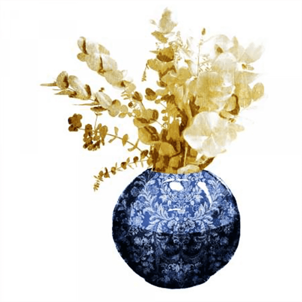 China Vase with Floral 02 | Print or Canvas