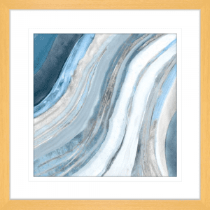 Silver Agate 01 | Oak Framed Artwork