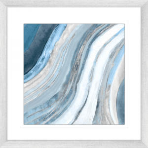 Silver Agate 01 | Silver Framed Artwork