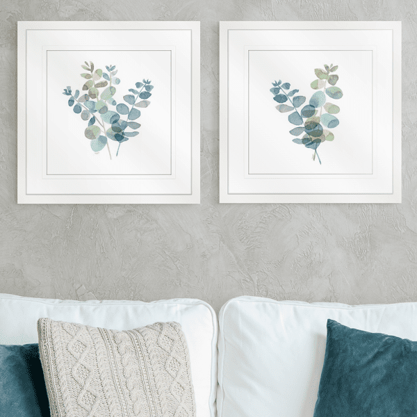 Natural Inspiration Blue Eucalyptus | Artwork Styled Room
