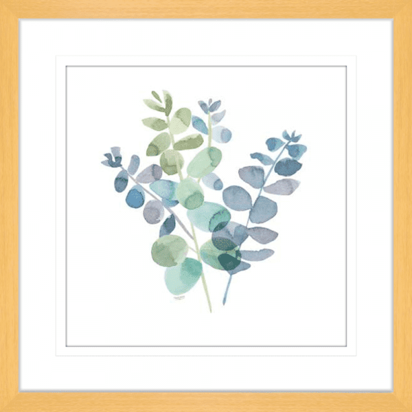 Natural Inspiration Blue Eucalyptus 02 | Oak Framed Artwork