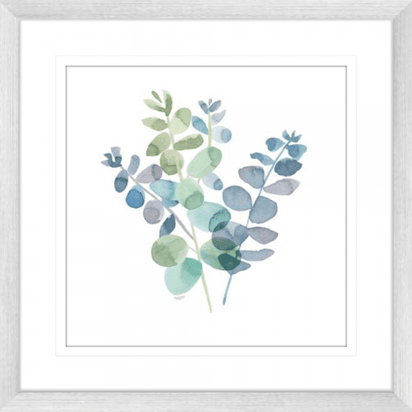 Natural Inspiration Blue Eucalyptus 02 | Silver Framed Artwork
