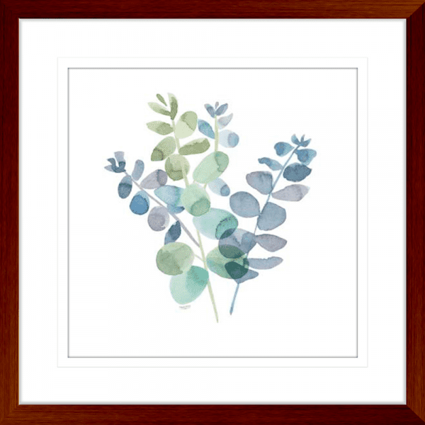 Natural Inspiration Blue Eucalyptus 02 | Teak Framed Artwork