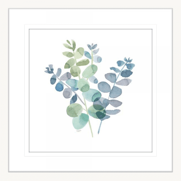 Natural Inspiration Blue Eucalyptus 02 | White Framed Artwork