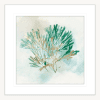 Green Coral 03 | White Framed Artwork