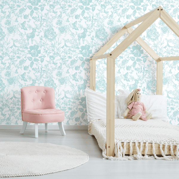 Enchanted Forest Minted | Wallpaper Styled Room