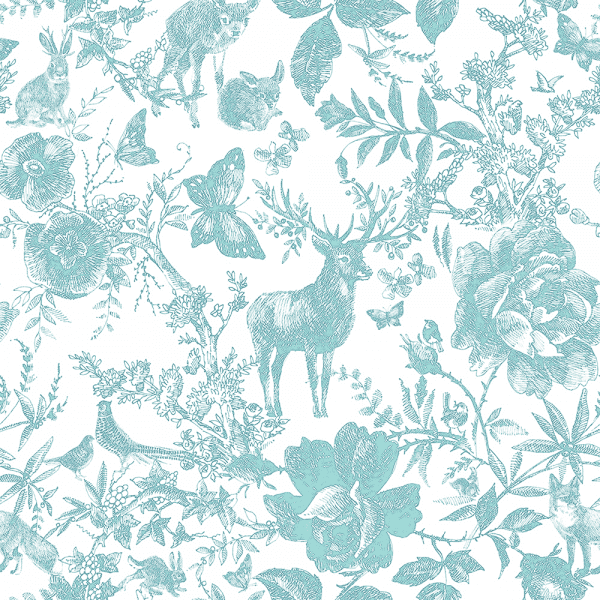Enchanted Forest Minted | Wallpaper Swatch