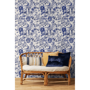 Enchanted Garden Navy | Wallpaper Styled Room