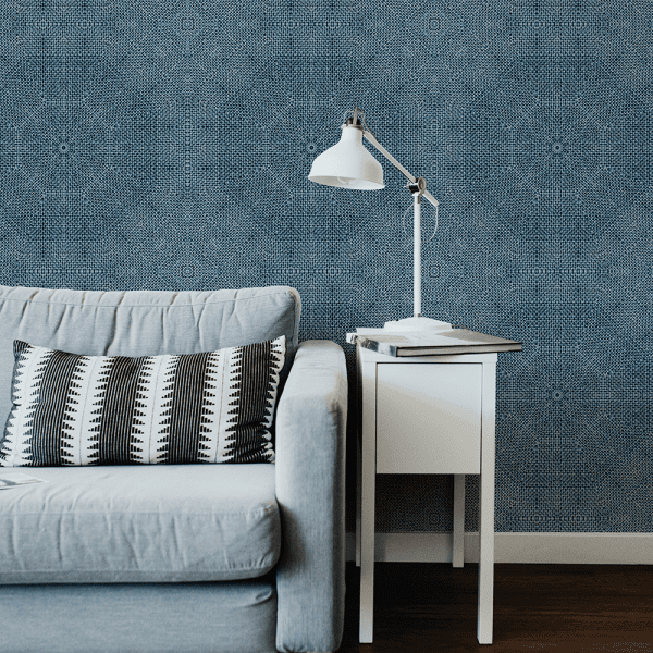Mandala Indigo| Wallpaper Styled Room