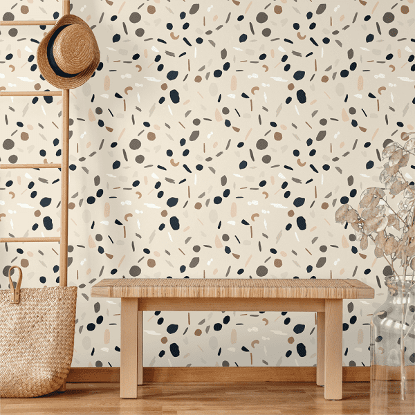 Terazzo Cookie Dough | Wallpaper Styled Room