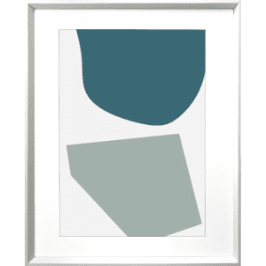 Terazzo Crush 02 | White Framed Print
