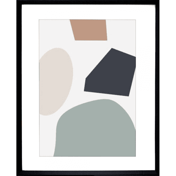 Terazzo Crush 04 | Black Framed Print