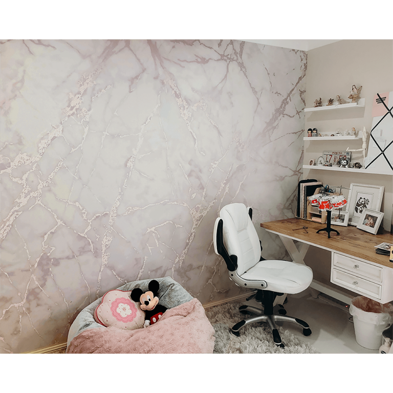 Rose Gold Marble Wallpaper Mural Mint Art Co