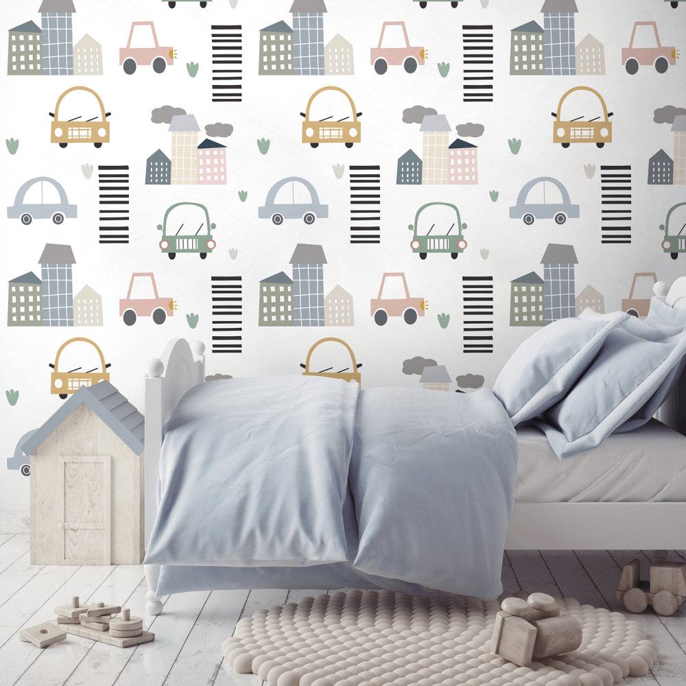 Broom Broom – Wallpaper - Mint Art Co