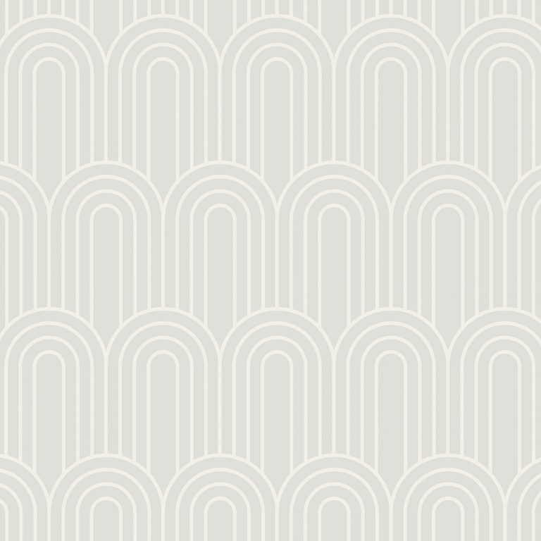 Amelie Arches Warm Grey Wallpaper Mint Art Co