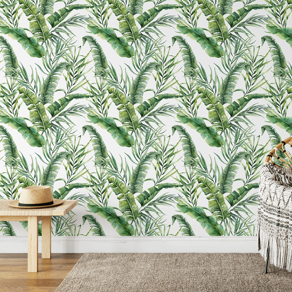 Bright Jungle Wallpaper Mint Art Co